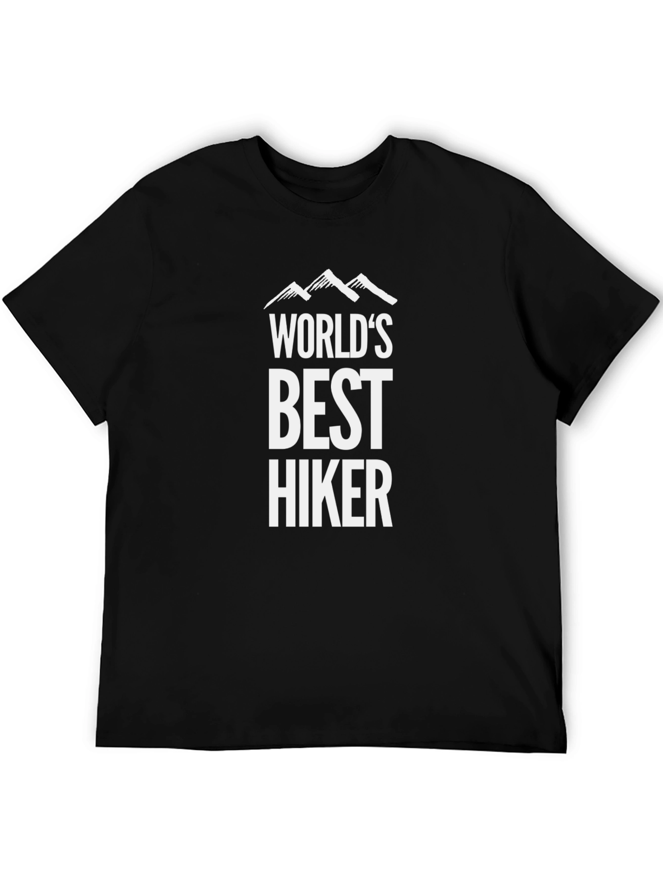 Worlds Best Hiker T-Shirt - Mountain Design