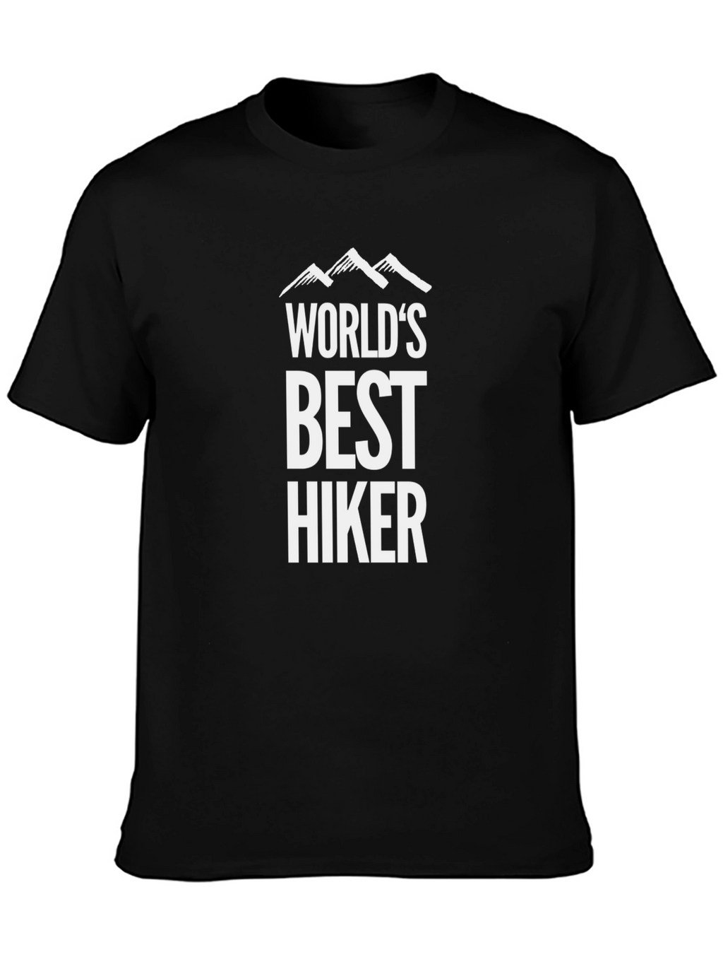 Worlds Best Hiker T-Shirt - Mountain Design