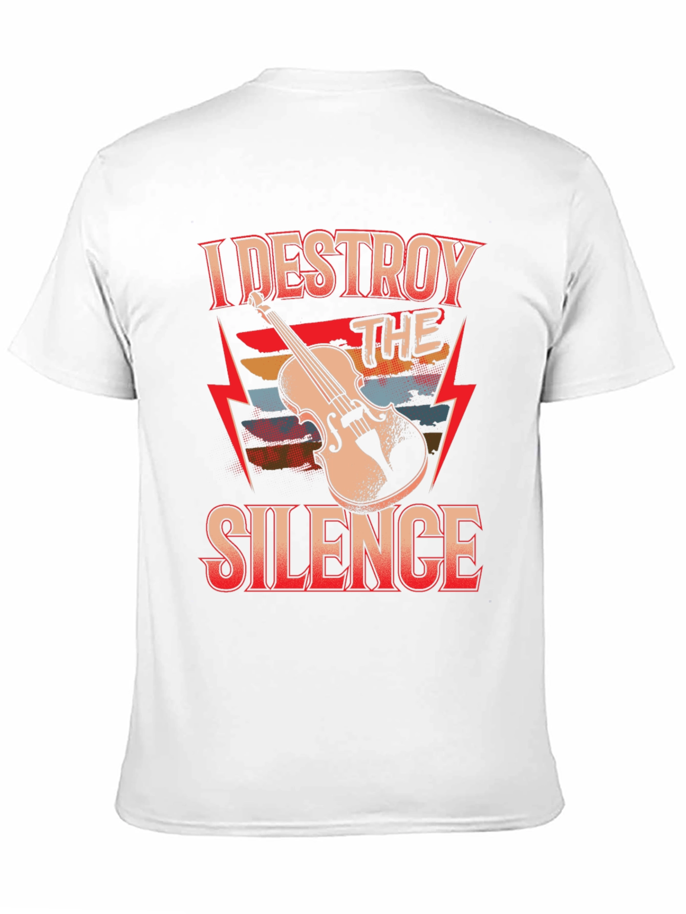 I Destroy The Silence Violin T-Shirt