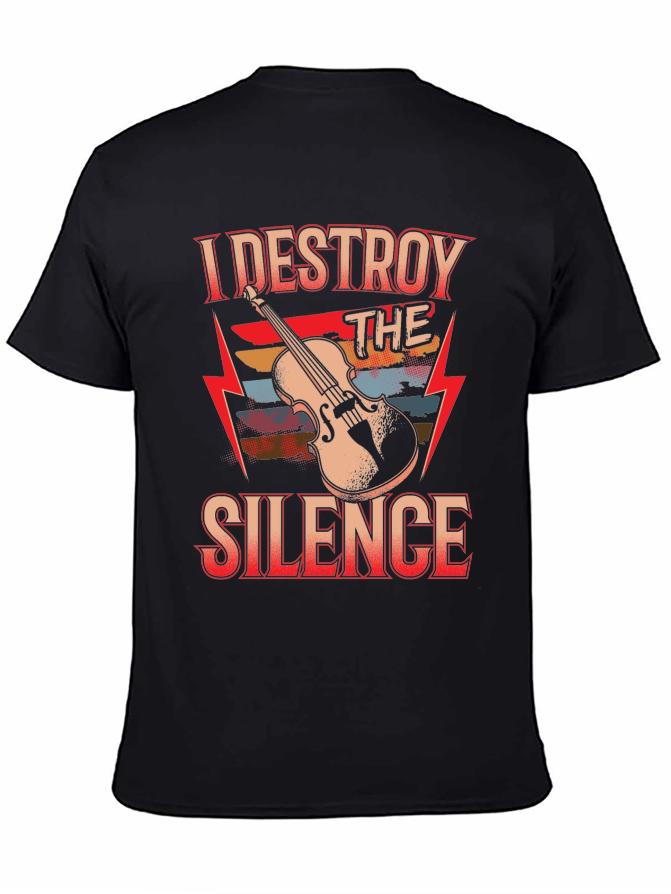 I Destroy The Silence Violin T-Shirt