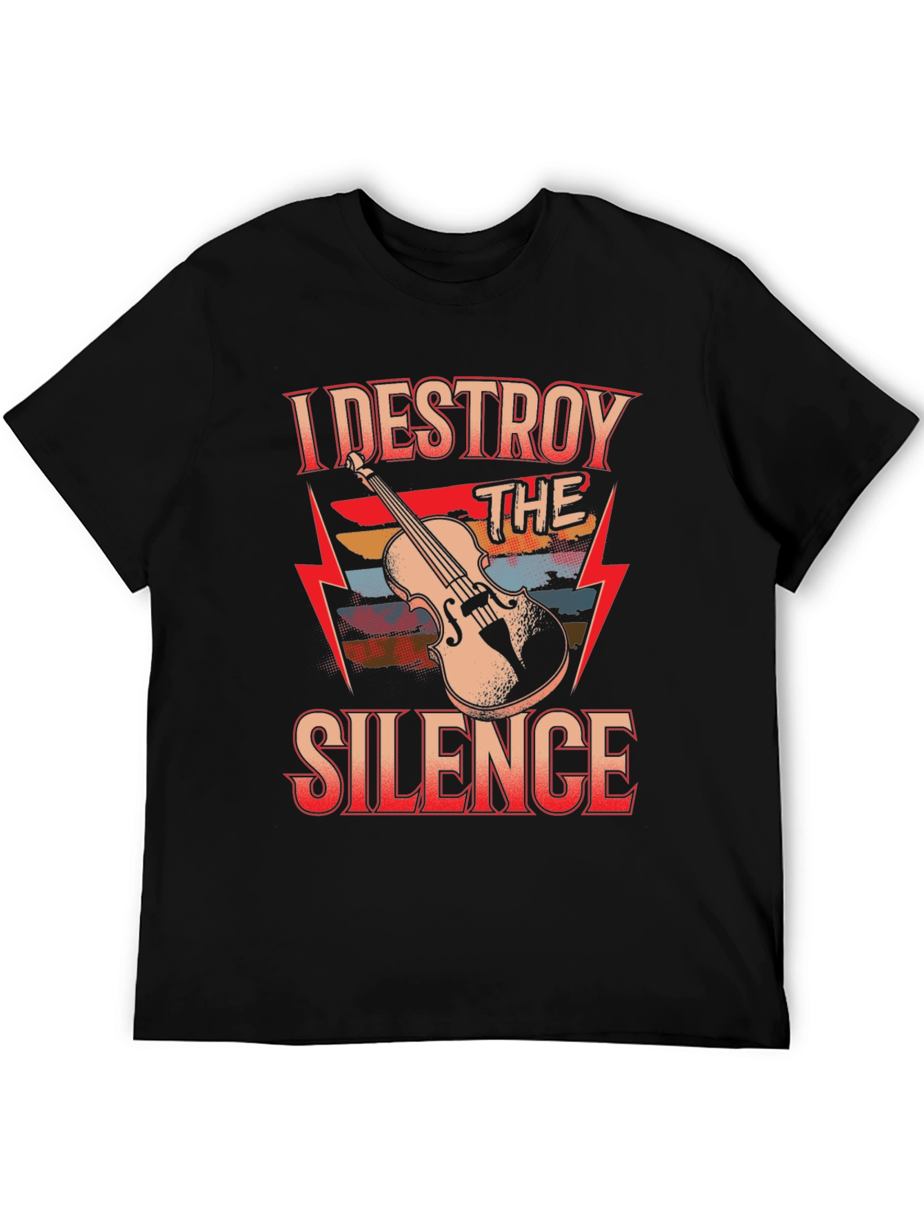 I Destroy The Silence Violin T-Shirt