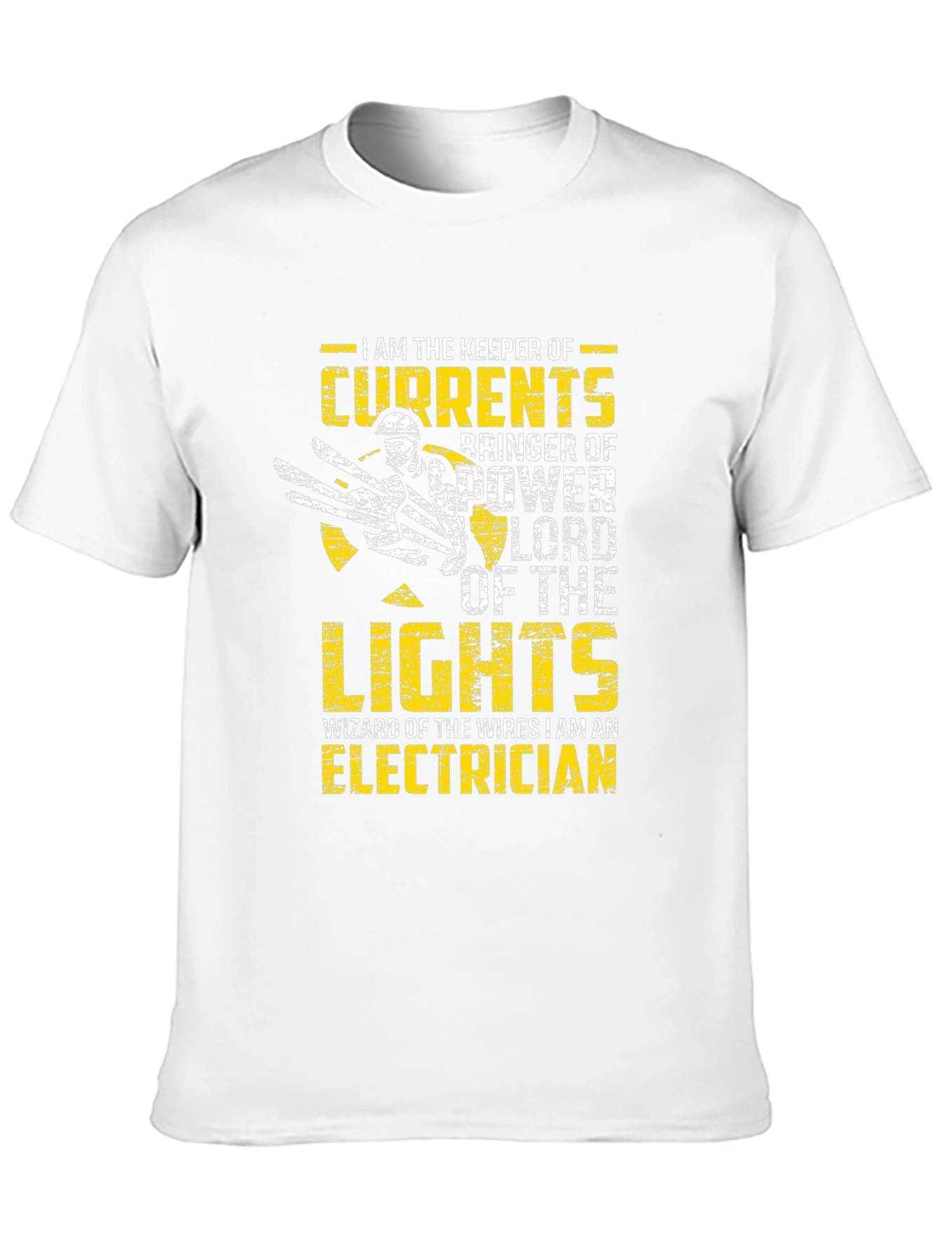 Electrician T-Shirt: Keeper of Currents Lord of Lights