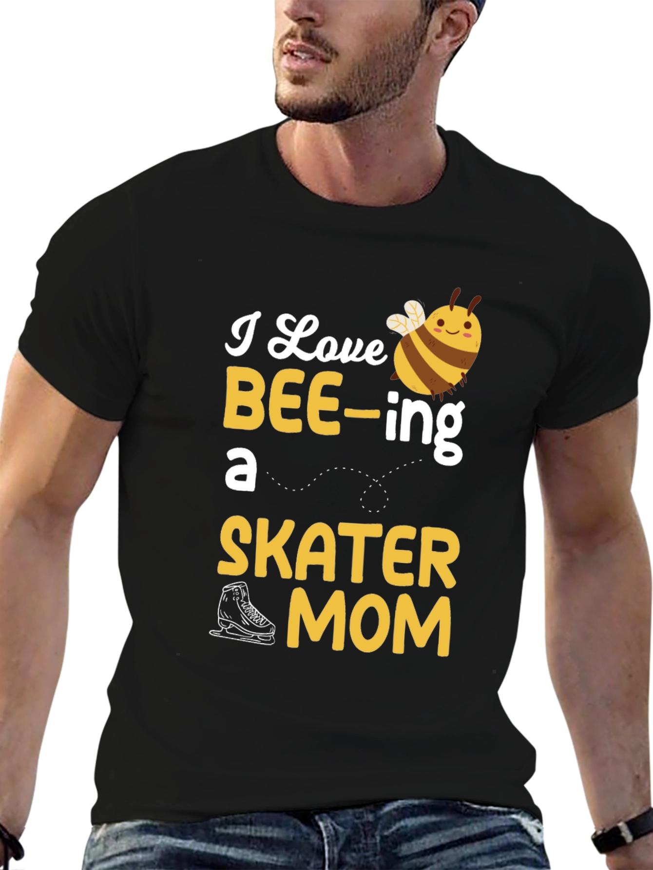 I Love BEE-ing a Skater Mom Graphic T-Shirt