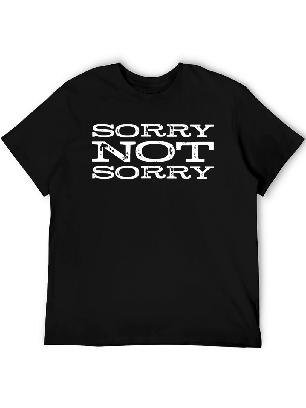 Sorry Not Sorry Black Graphic Tee