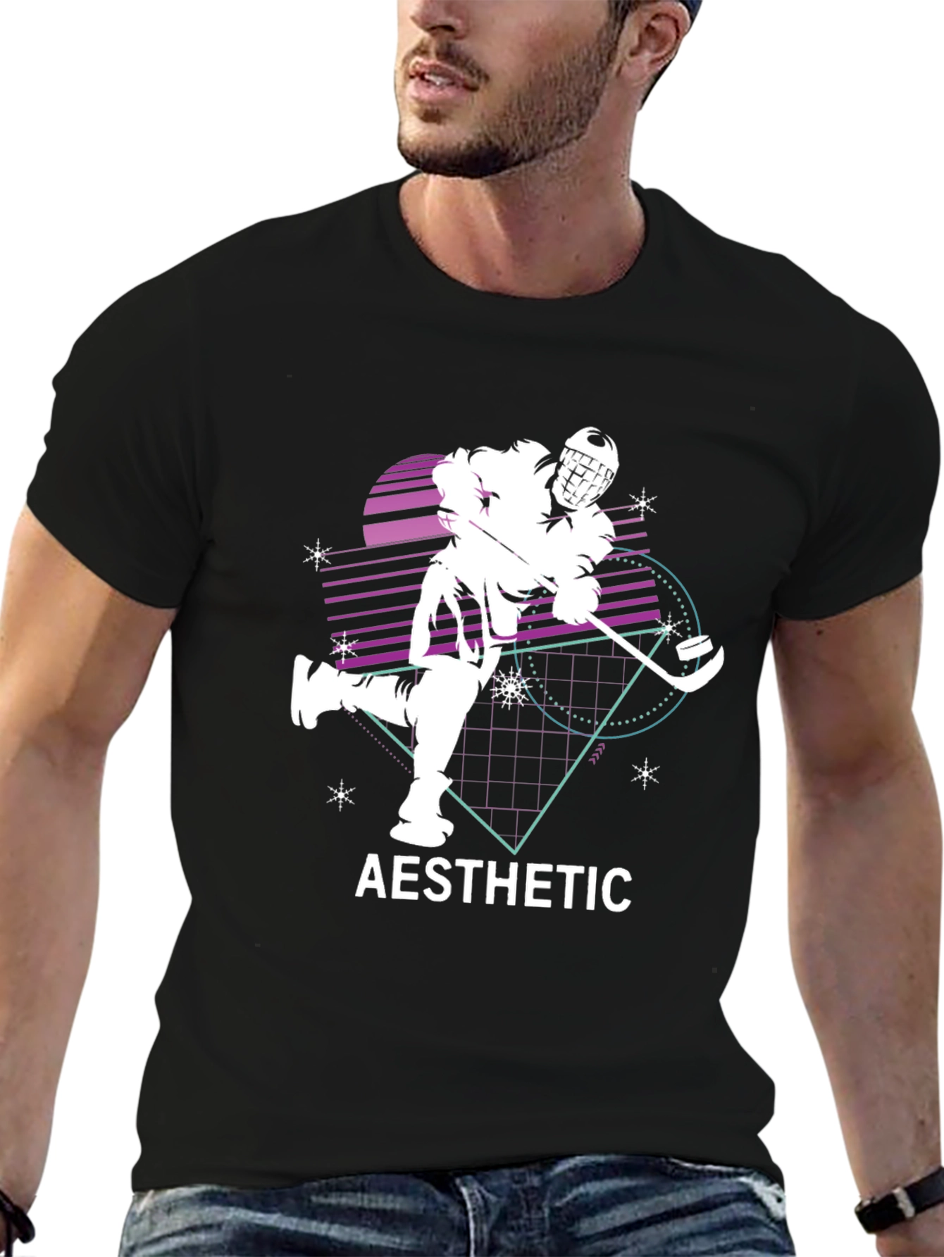 Aesthetic Hockey Graphic Tee