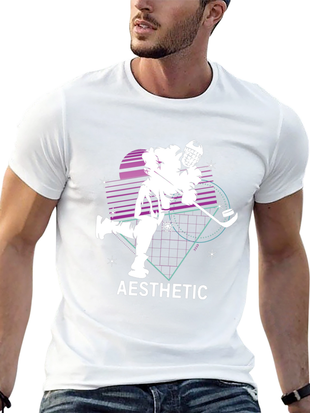 Aesthetic Hockey Graphic Tee