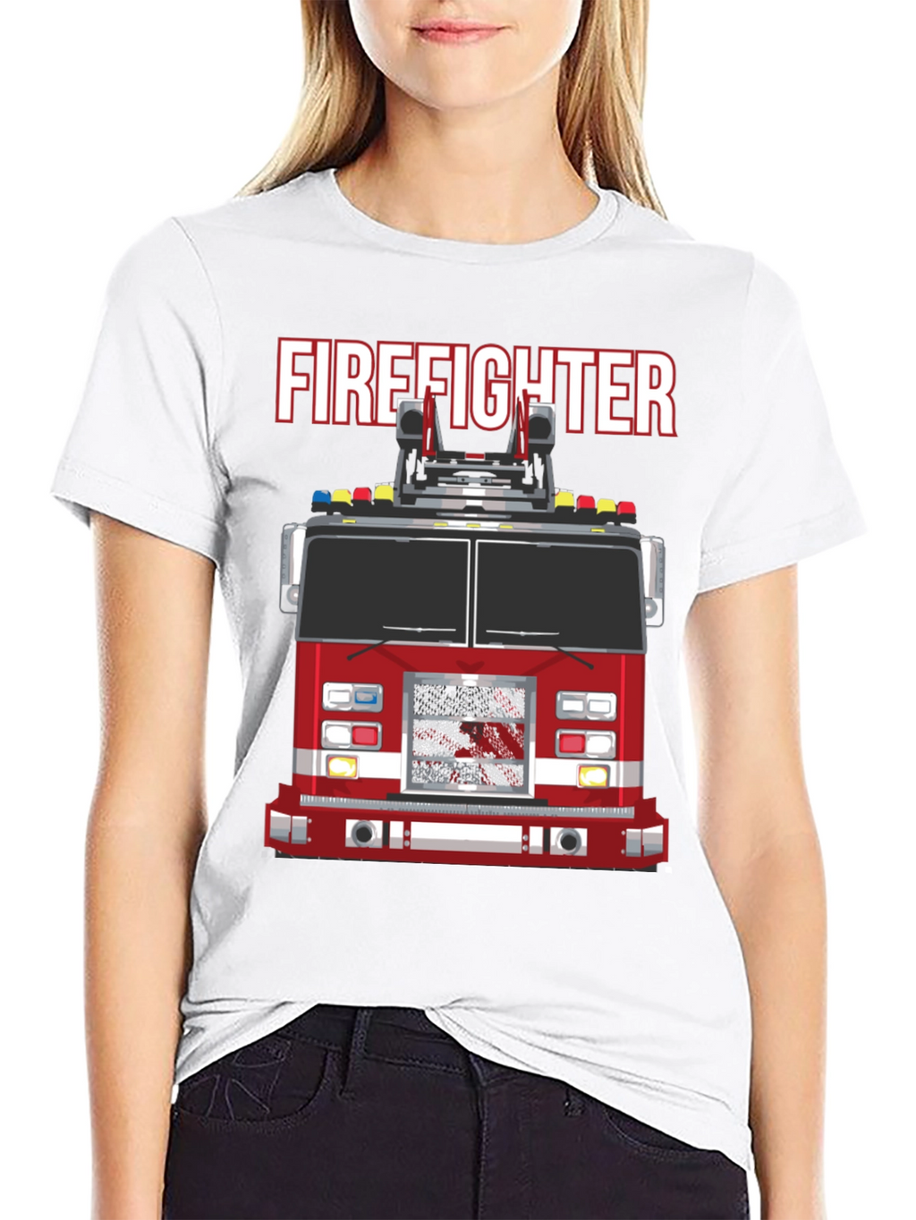 Firefighter Truck Graphic Tee