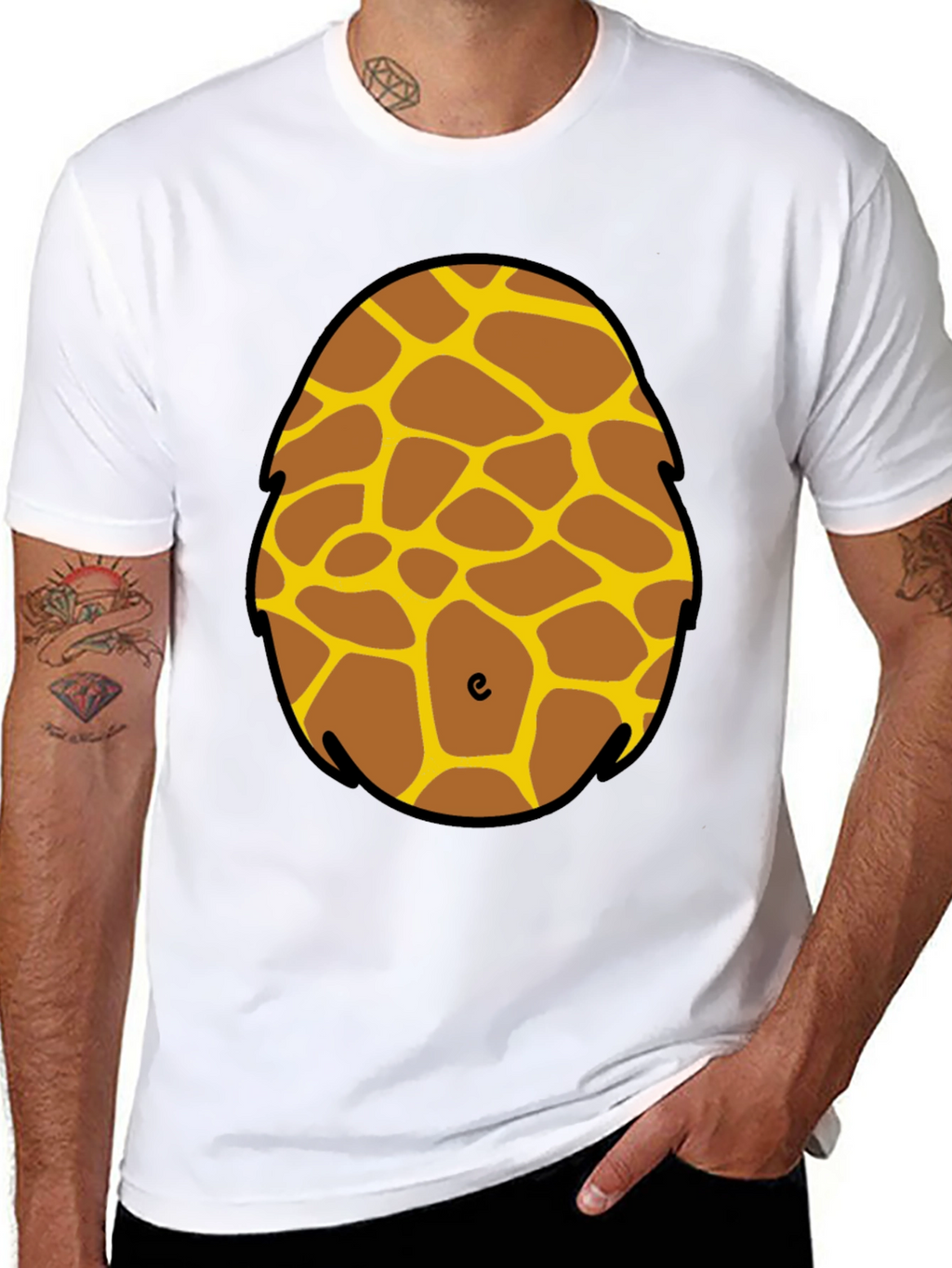 Giraffe Costume T-Shirt: Fun Animal Print Tee