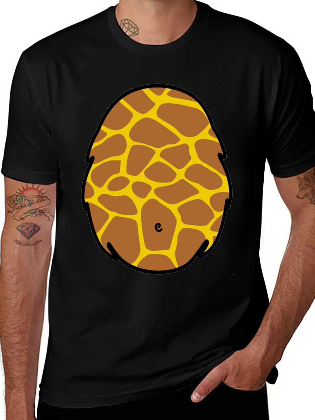 Giraffe Costume T-Shirt: Fun Animal Print Tee