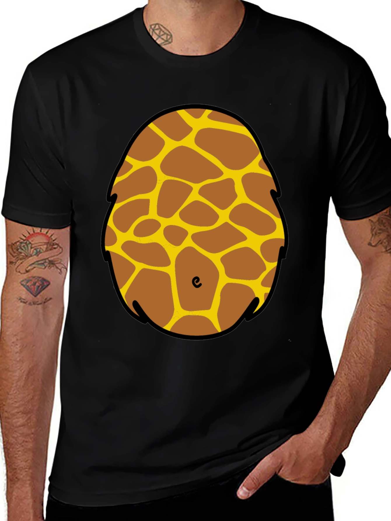 Giraffe Costume T-Shirt: Fun Animal Print Tee