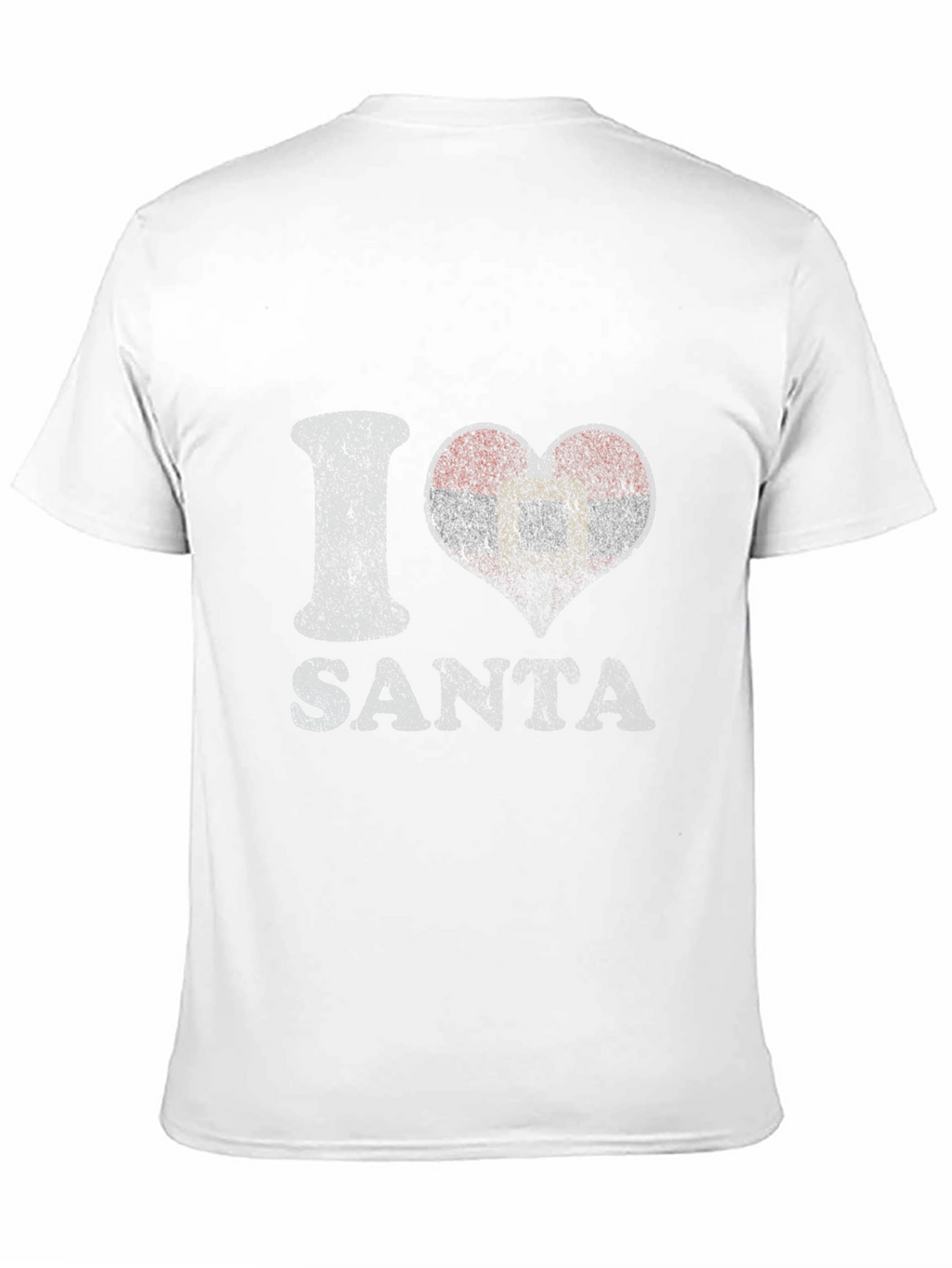 I Love Santa T-Shirt - Distressed Graphic Tee