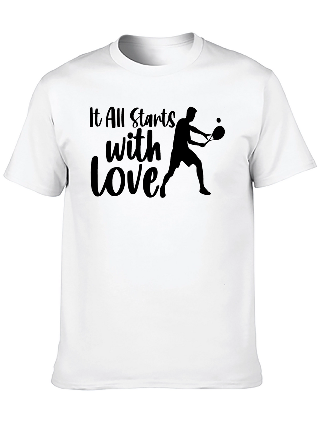Tennis Love Graphic Tee - All Starts with Love