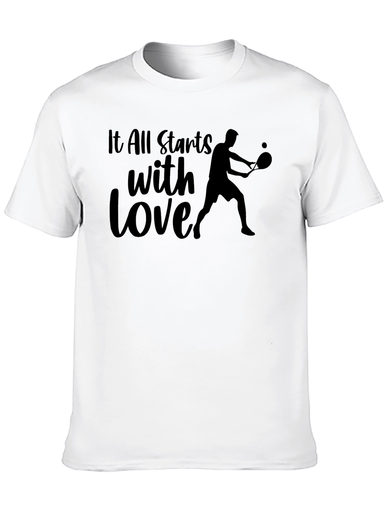 Tennis Love Graphic Tee - All Starts with Love
