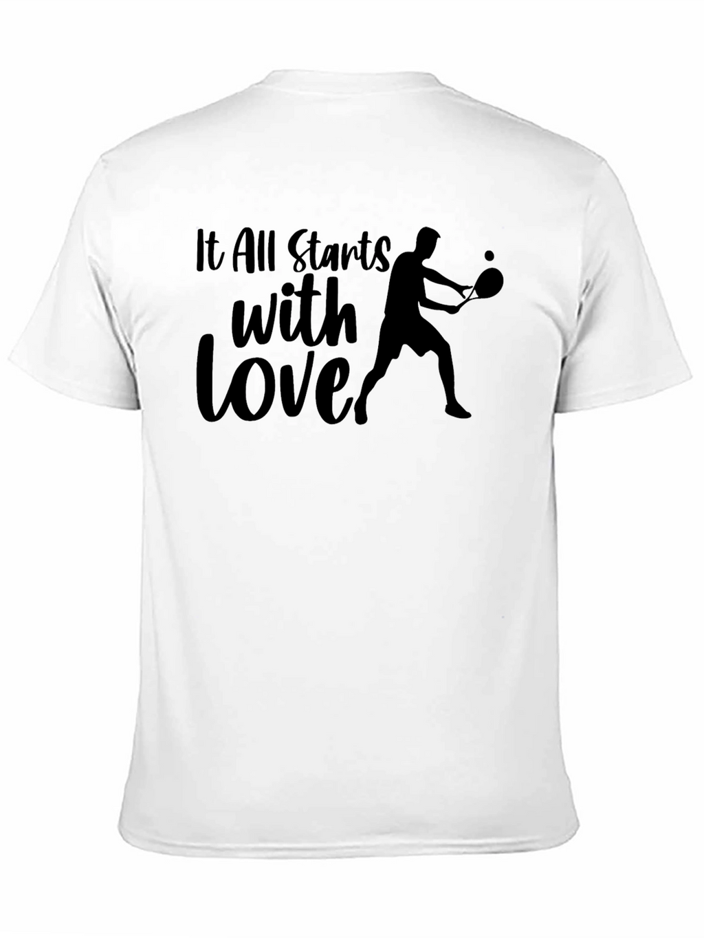 Tennis Love Graphic Tee - All Starts with Love