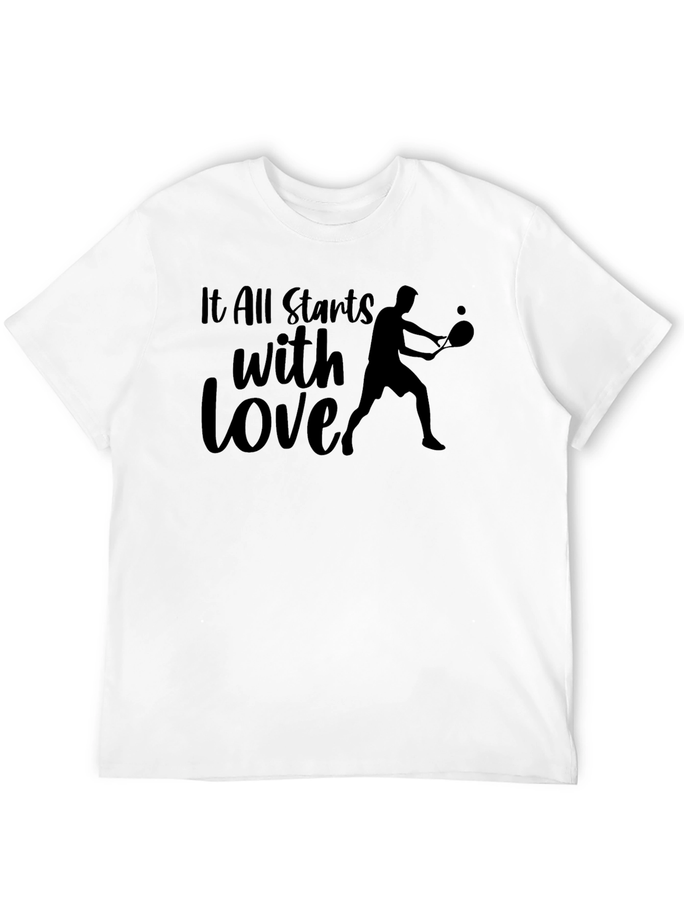 Tennis Love Graphic Tee - All Starts with Love