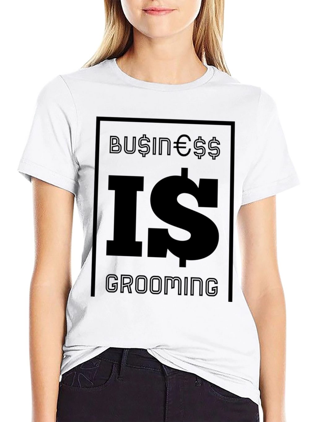 Business Is Grooming T-Shirt - Black Graphic Tee