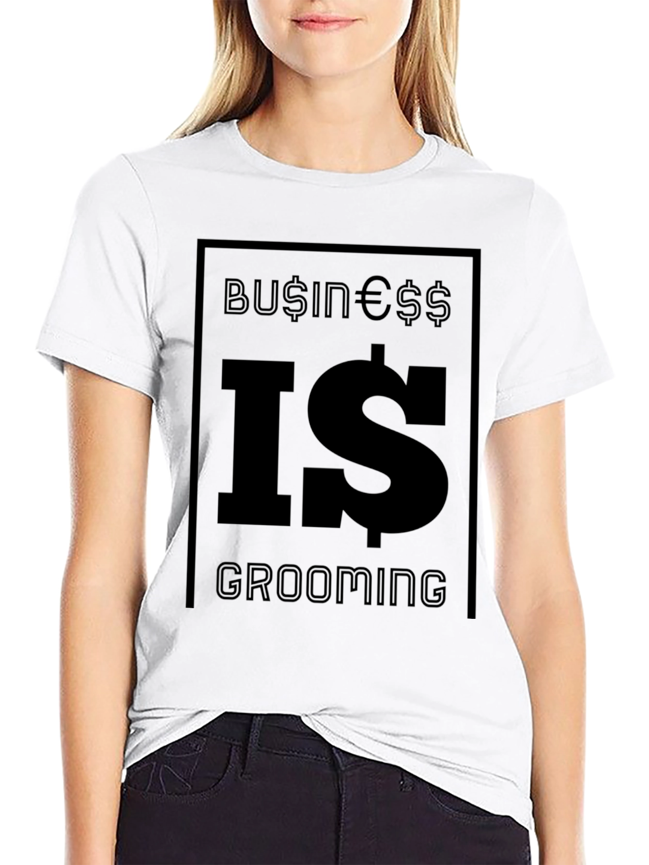 Business Is Grooming T-Shirt - Black Graphic Tee