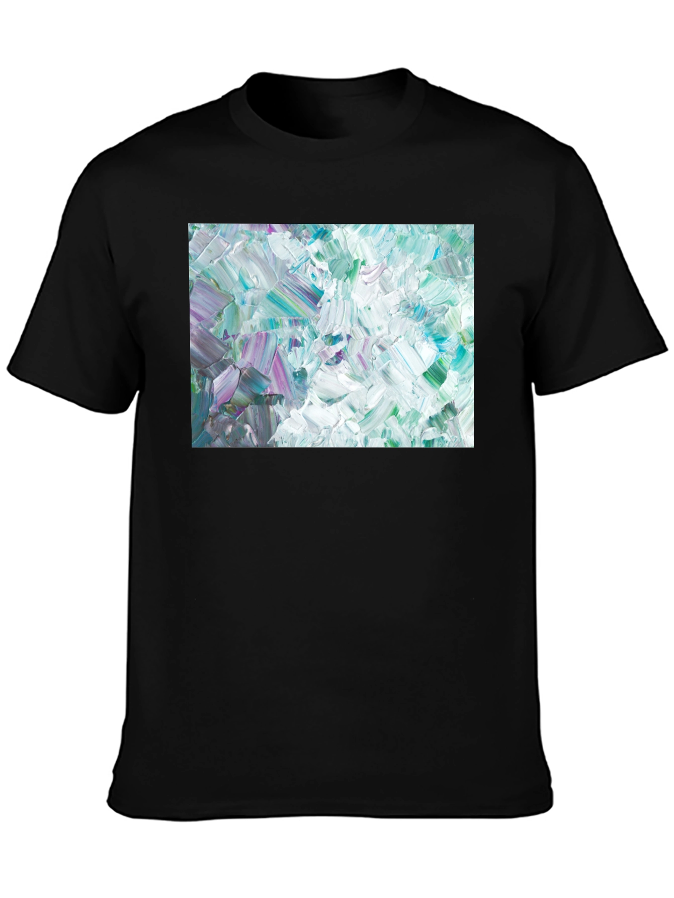 Abstract Art Crew Neck Tee - Modern Expression