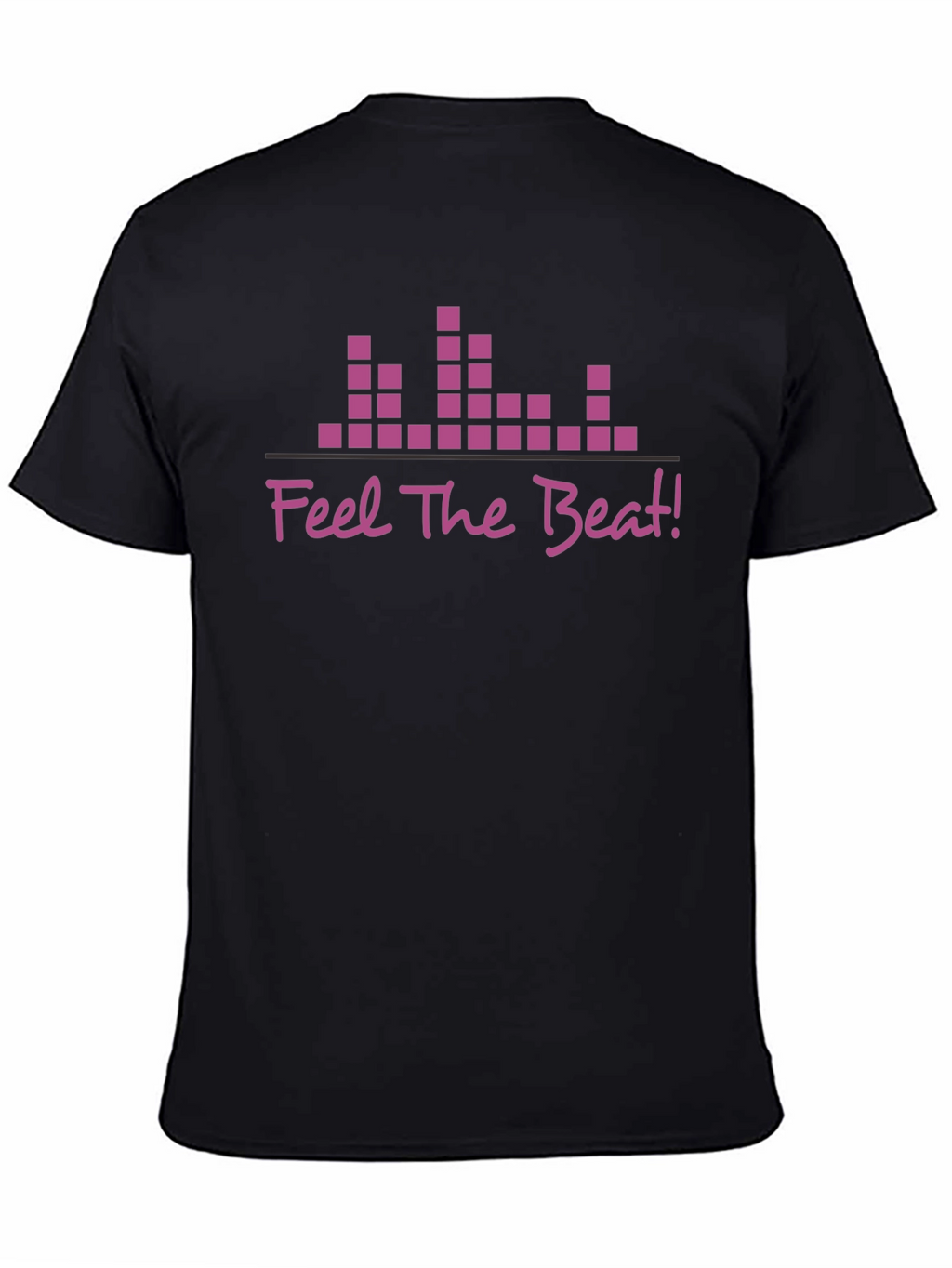 Feel The Beat Graphic T-Shirt - Black