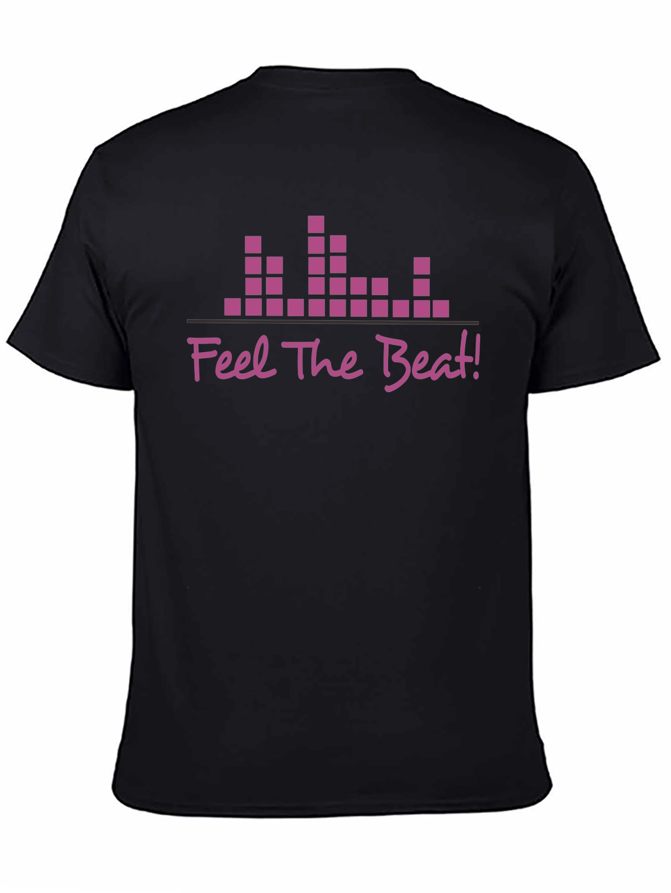 Feel The Beat Graphic T-Shirt - Black