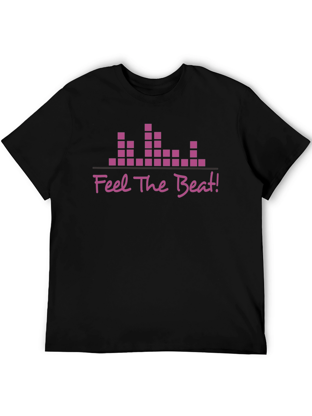 Feel The Beat Graphic T-Shirt - Black