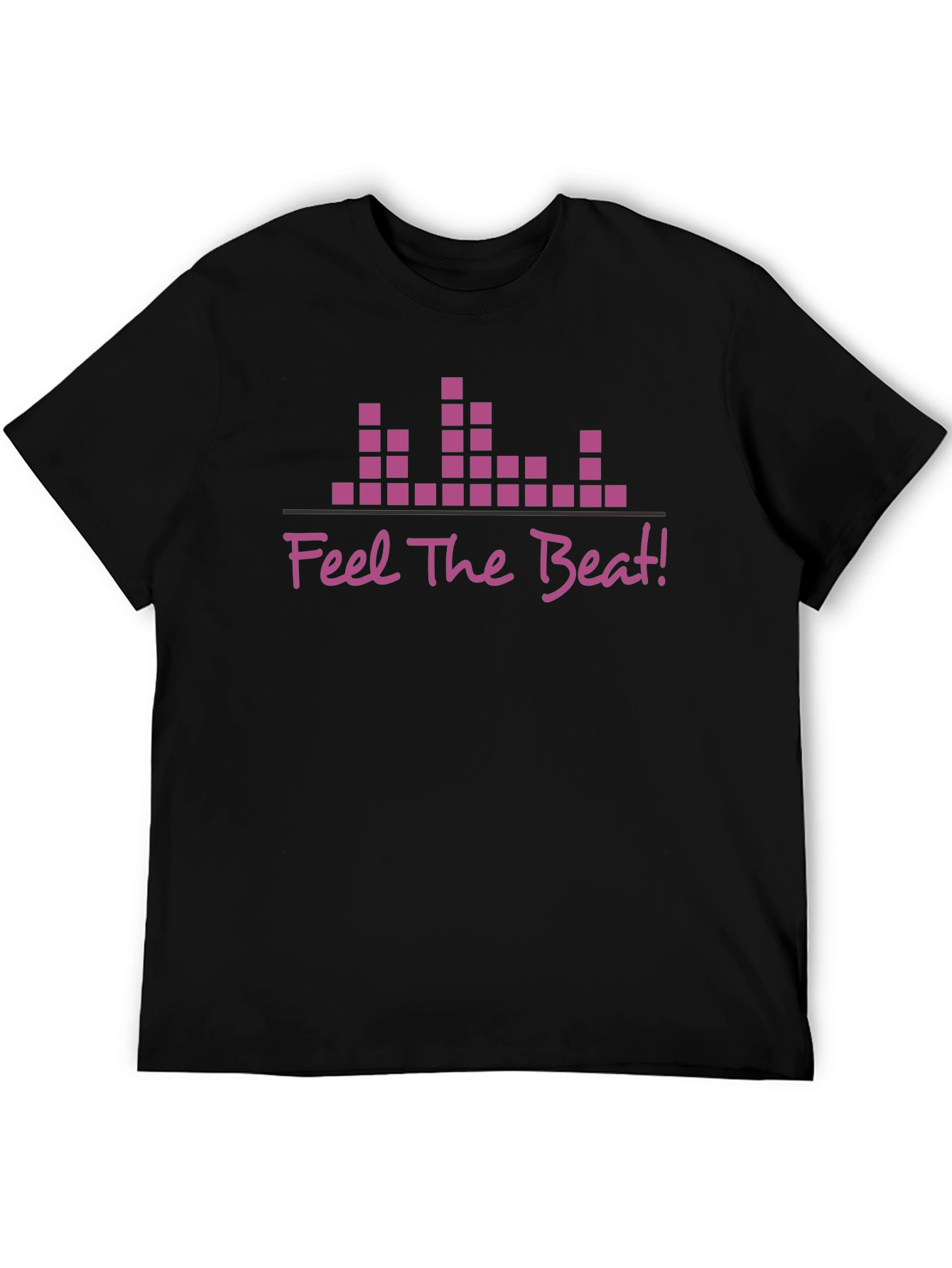 Feel The Beat Graphic T-Shirt - Black
