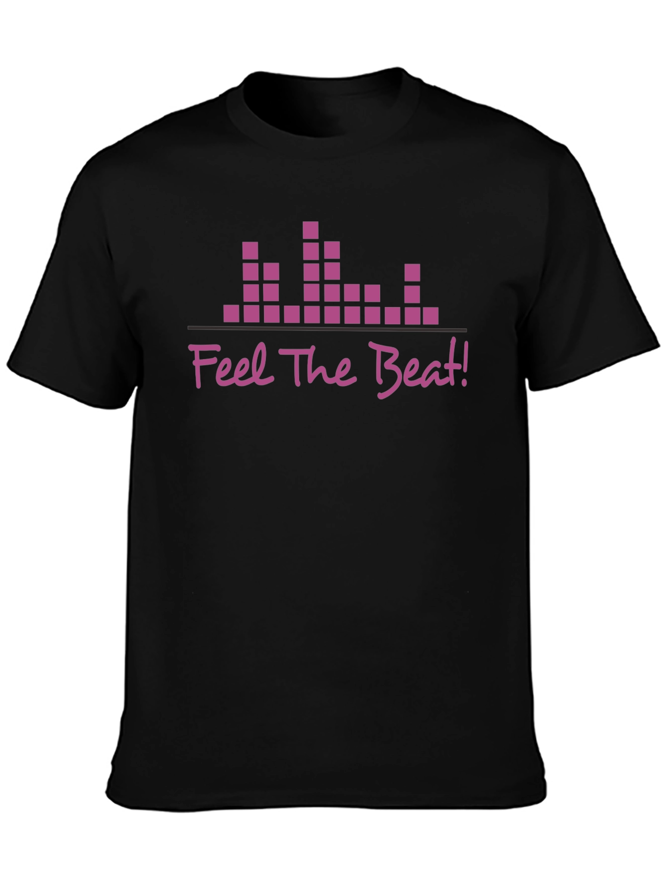 Feel The Beat Graphic T-Shirt - Black