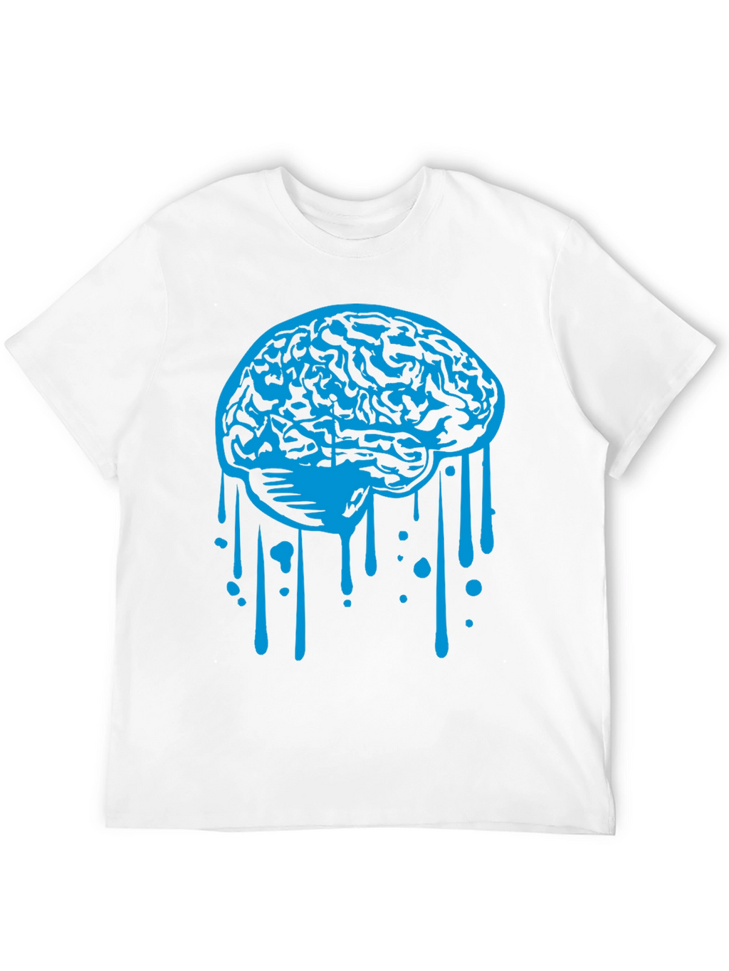 Brain Drip Graphic Tee - Cool Novelty Shirt