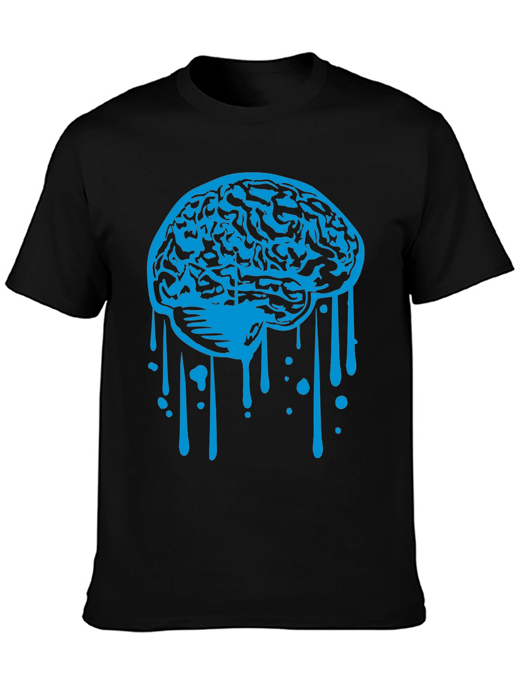 Brain Drip Graphic Tee - Cool Novelty Shirt