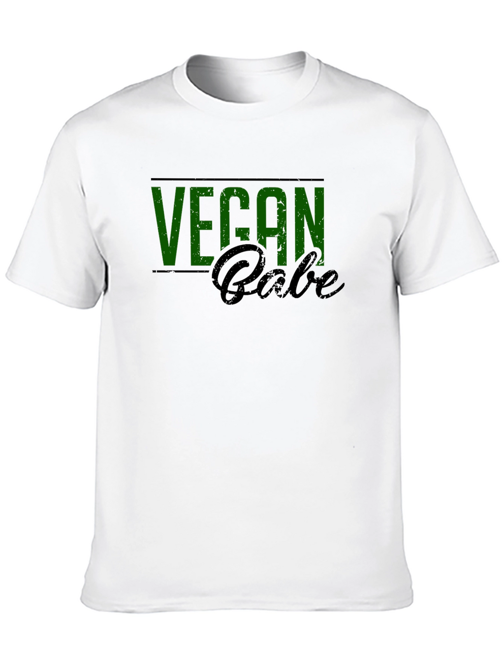 Vegan Babe Graphic Tee - Black Cotton Blend