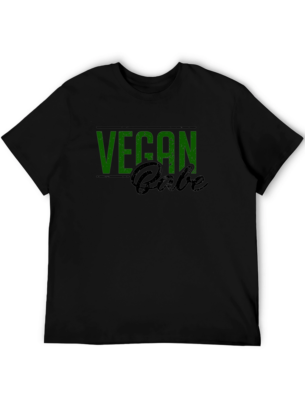 Vegan Babe Graphic Tee - Black Cotton Blend