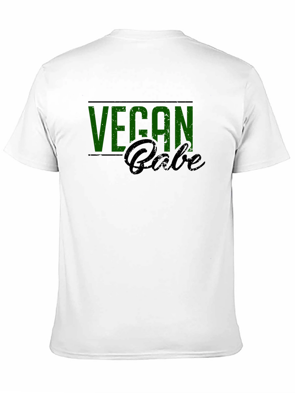 Vegan Babe Graphic Tee - Black Cotton Blend