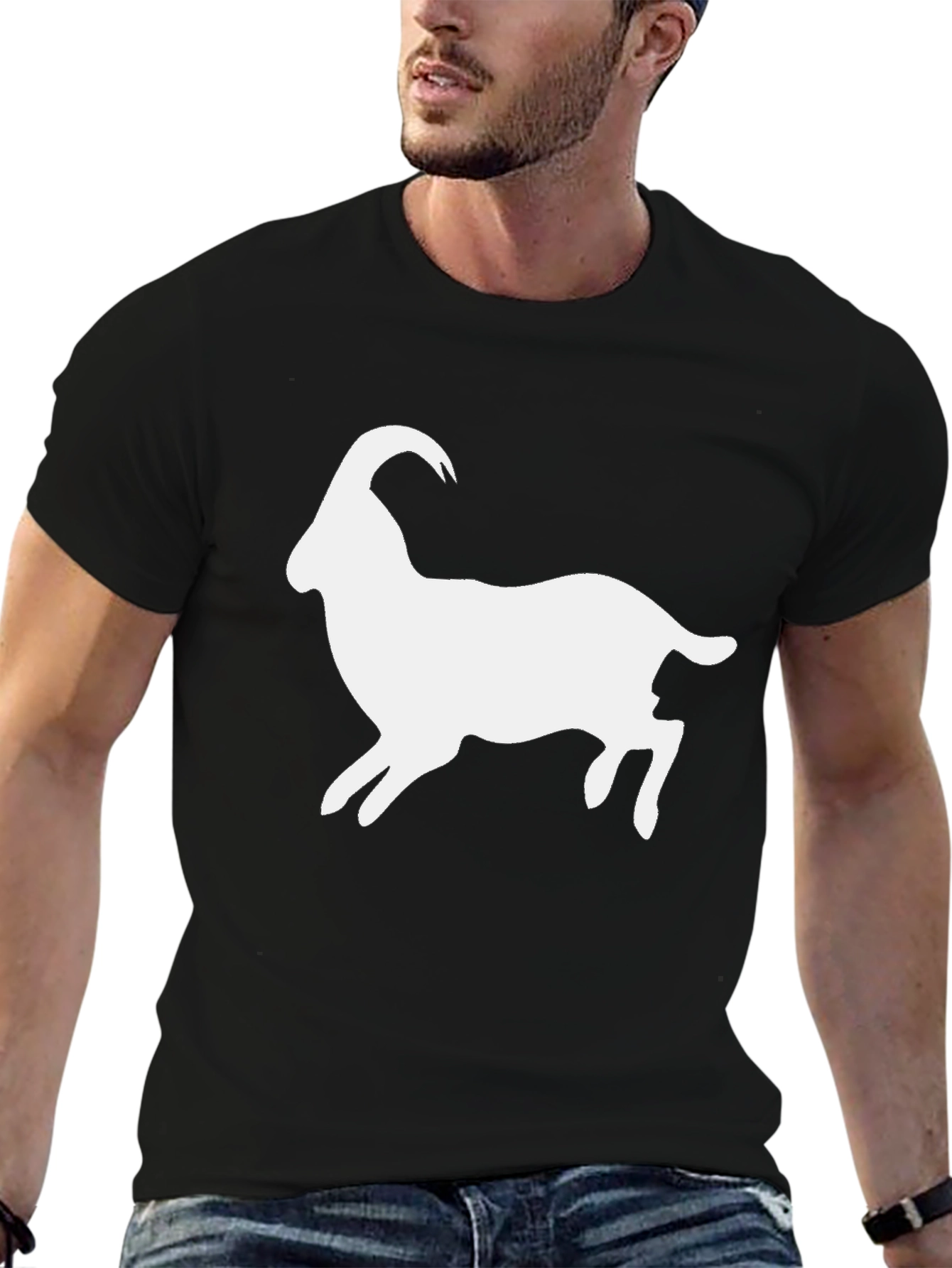 Goat Graphic Tee - Black Unisex T-Shirt