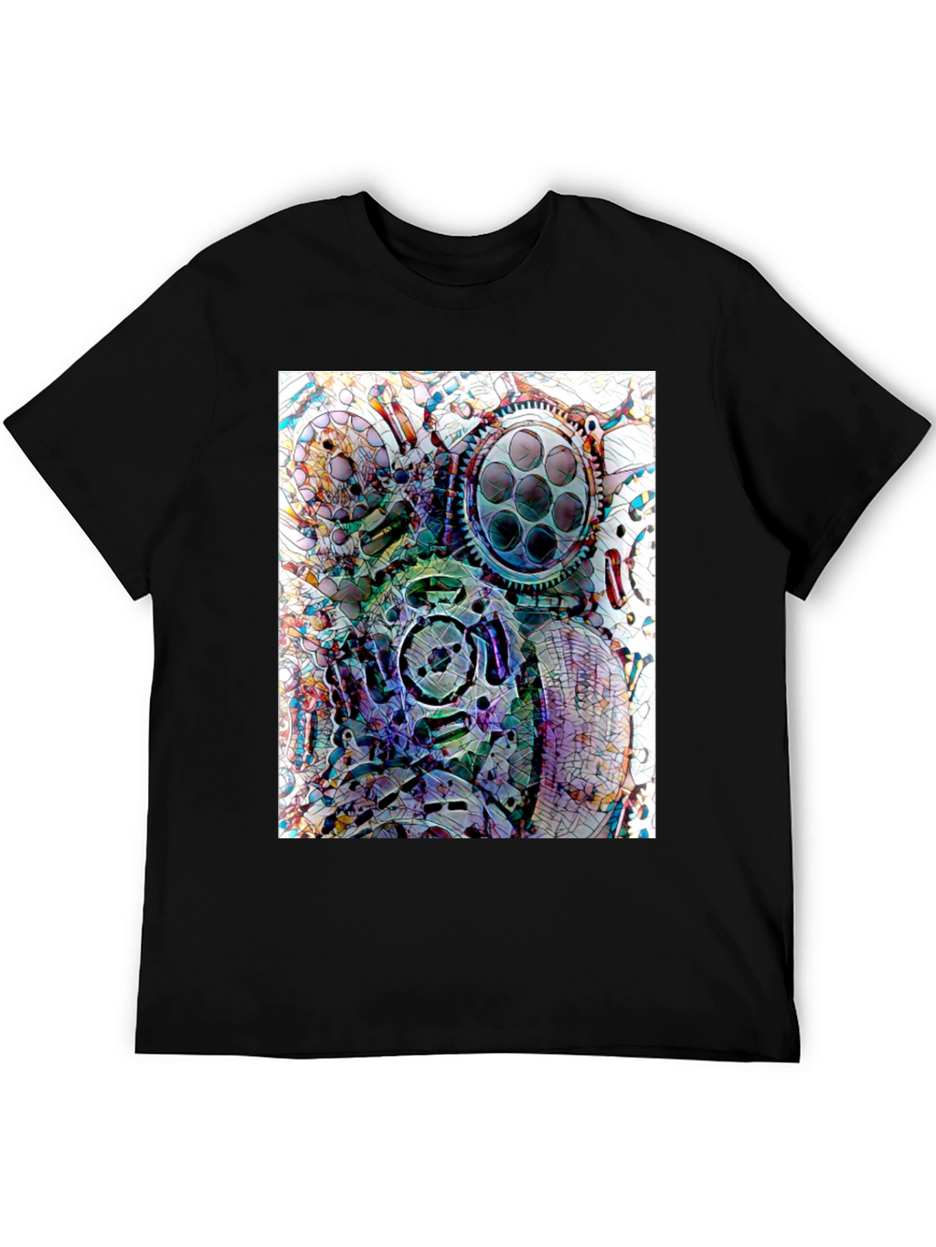 Abstract Gas Mask Graphic Tee