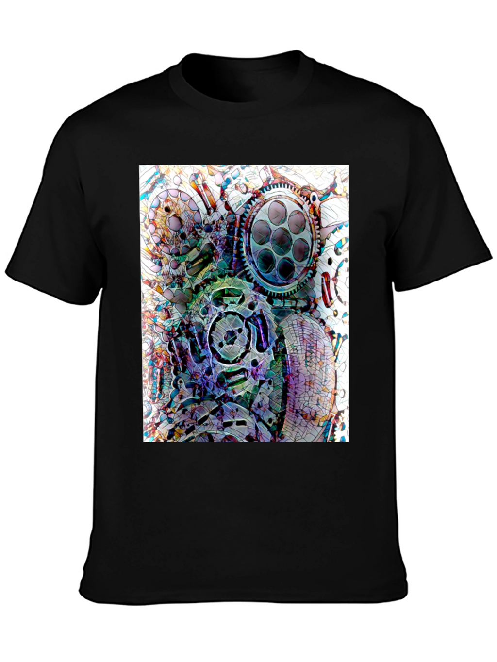 Abstract Gas Mask Graphic Tee