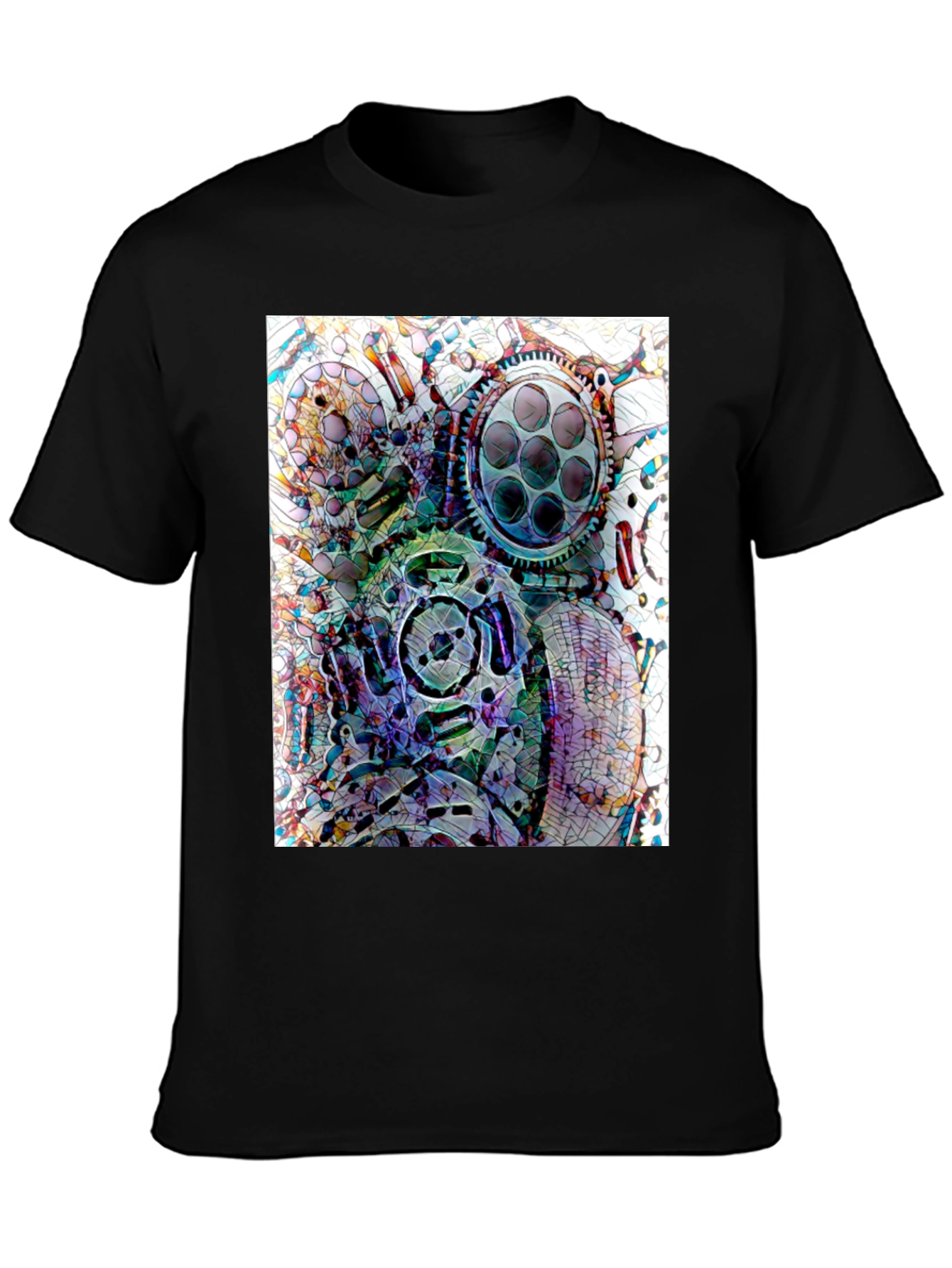 Abstract Gas Mask Graphic Tee