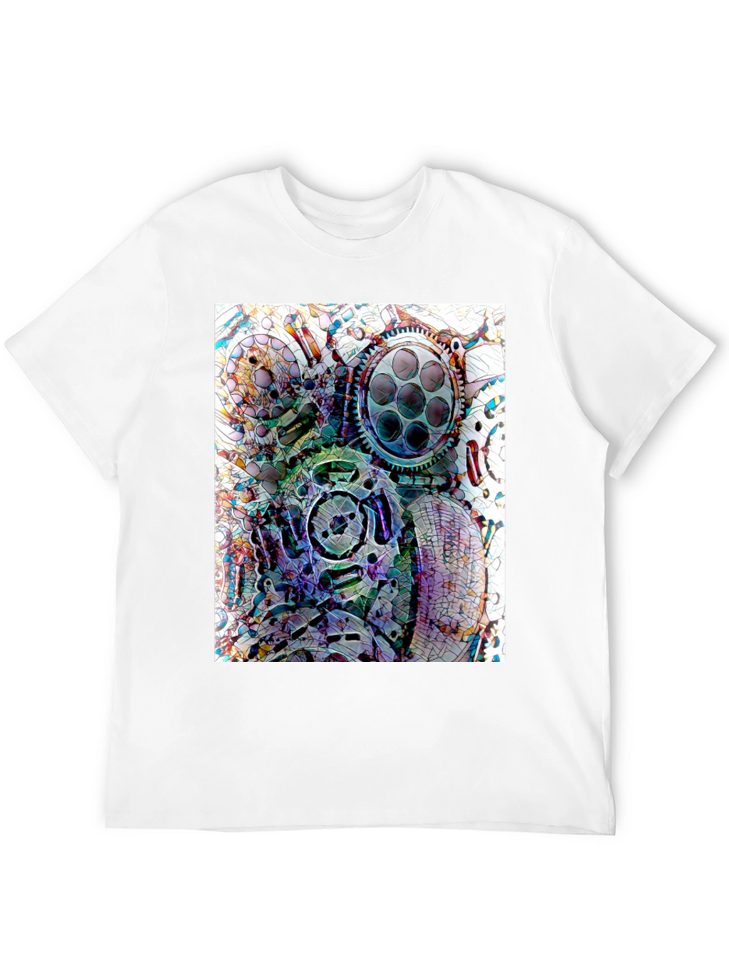 Abstract Gas Mask Graphic Tee