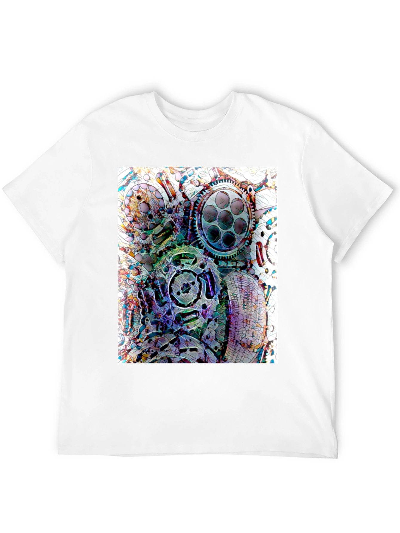 Abstract Gas Mask Graphic Tee
