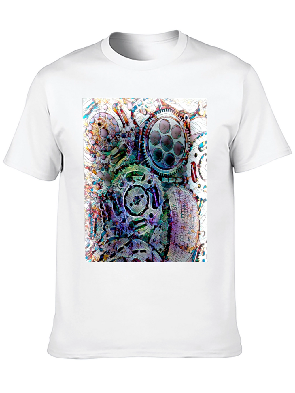 Abstract Gas Mask Graphic Tee