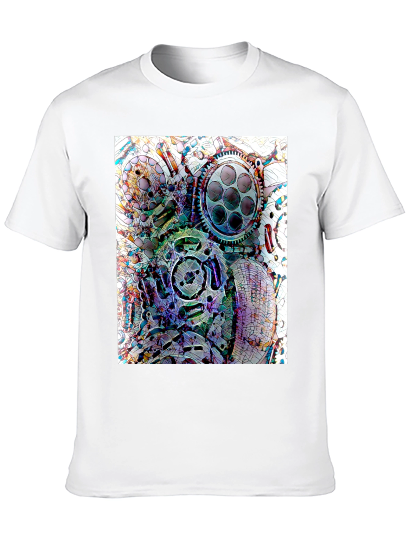 Abstract Gas Mask Graphic Tee