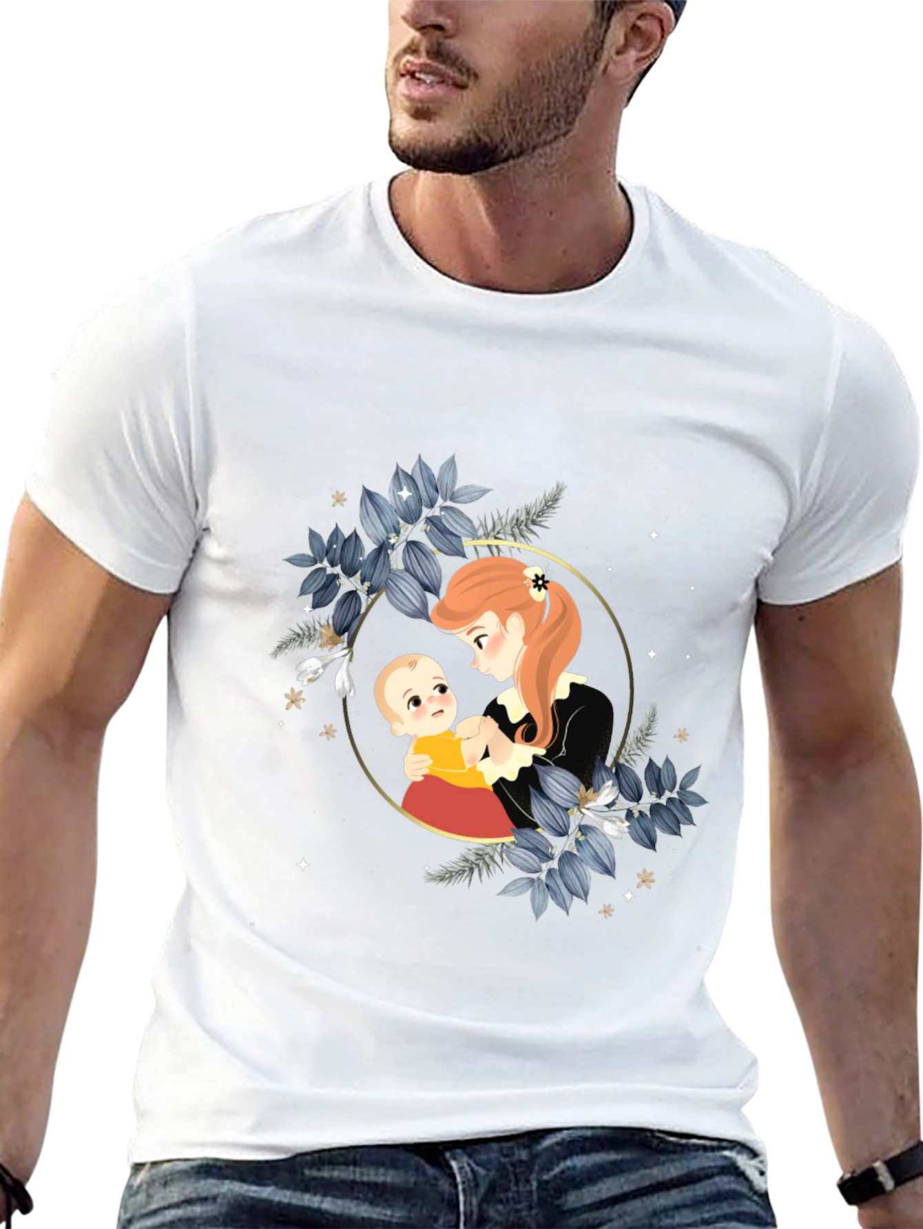 Mother & Baby Graphic Tee - Stylish Comfort
