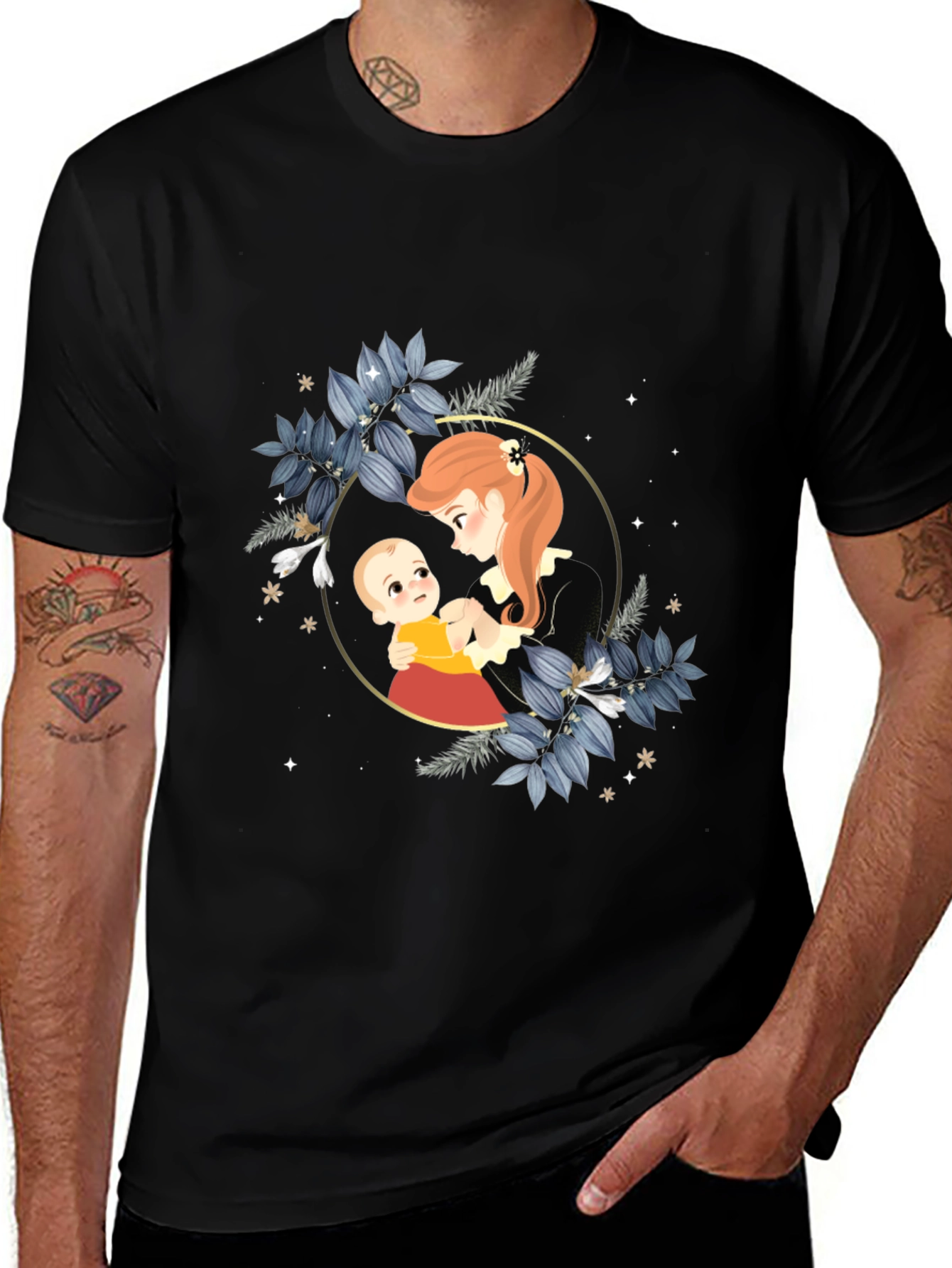 Mother & Baby Graphic Tee - Stylish Comfort
