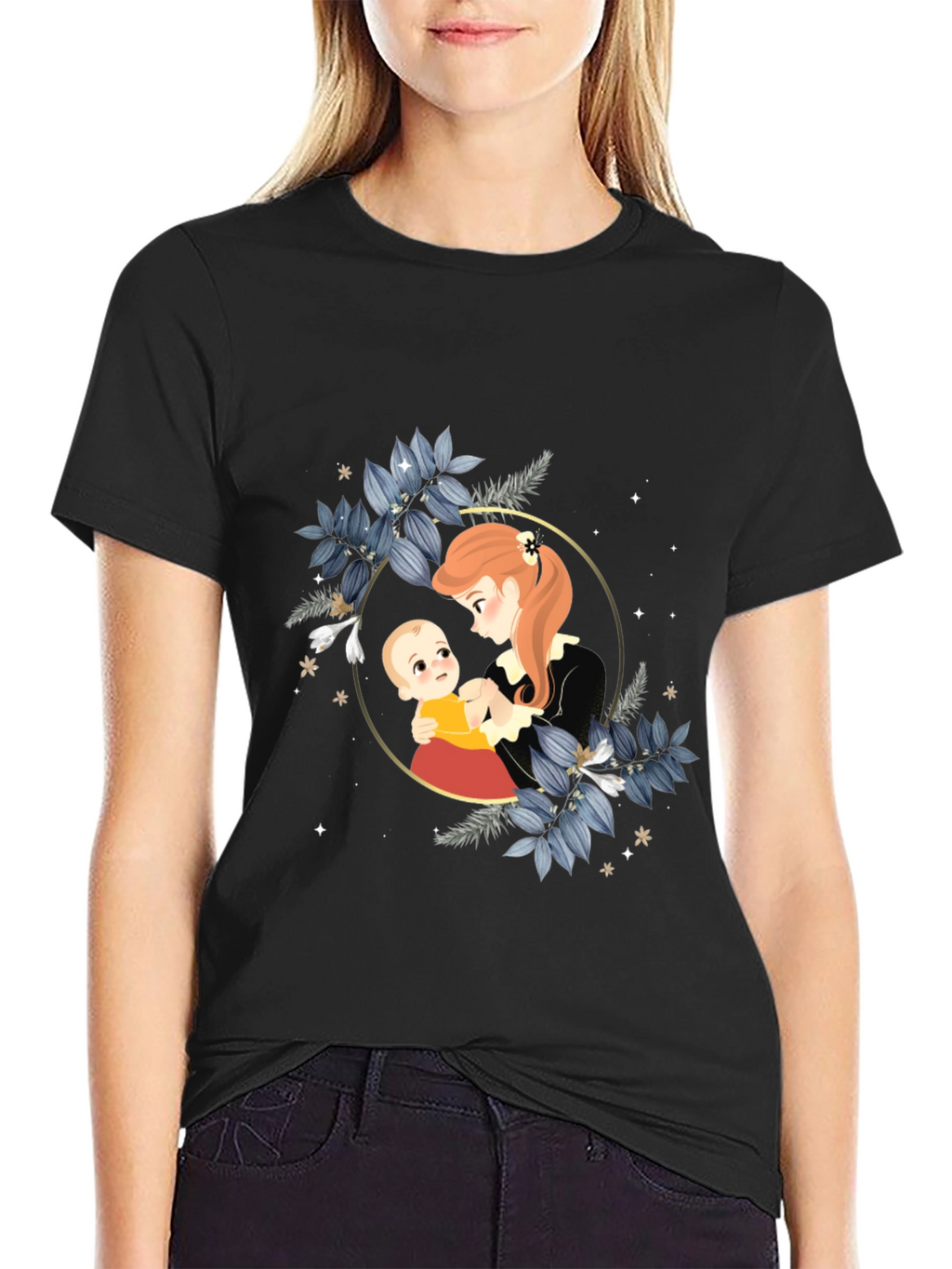 Mother & Baby Graphic Tee - Stylish Comfort