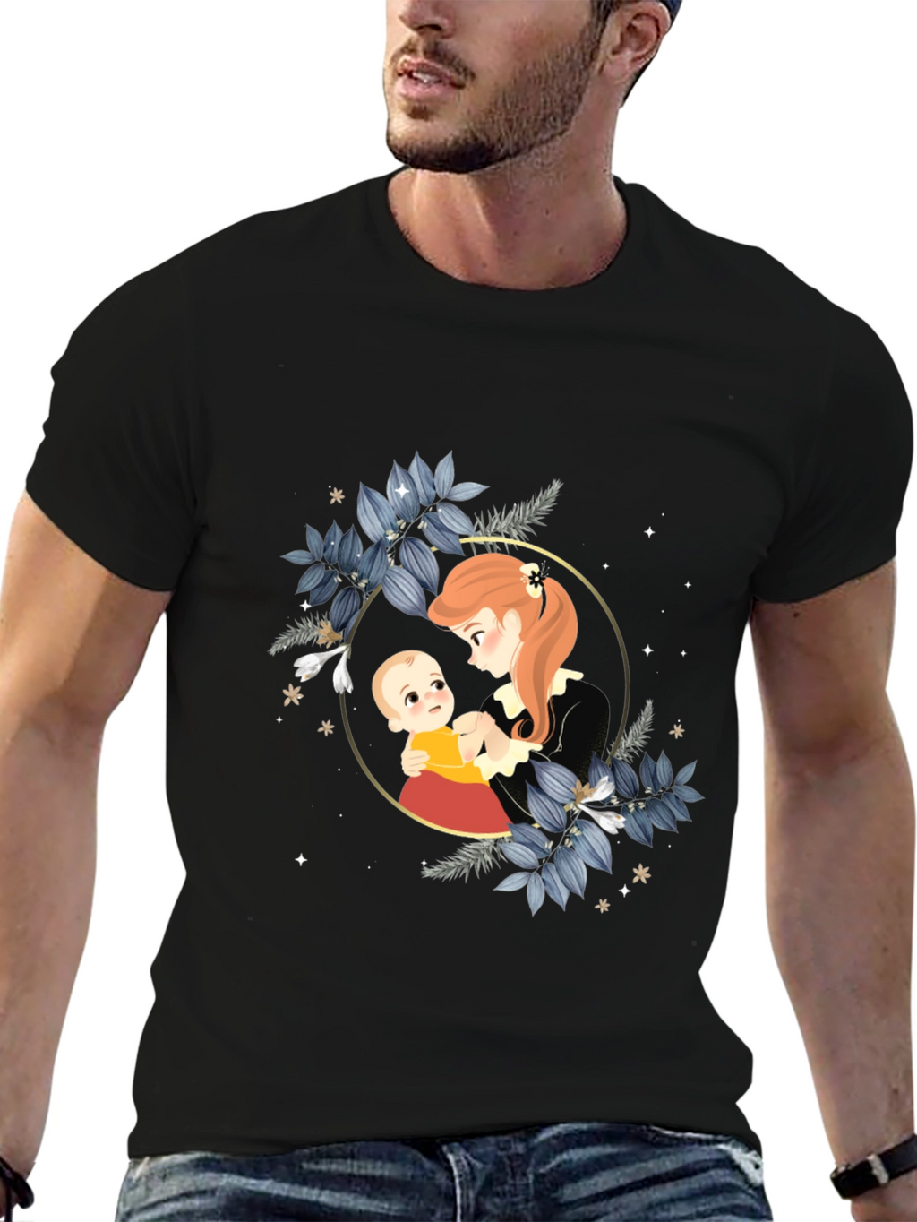 Mother & Baby Graphic Tee - Stylish Comfort