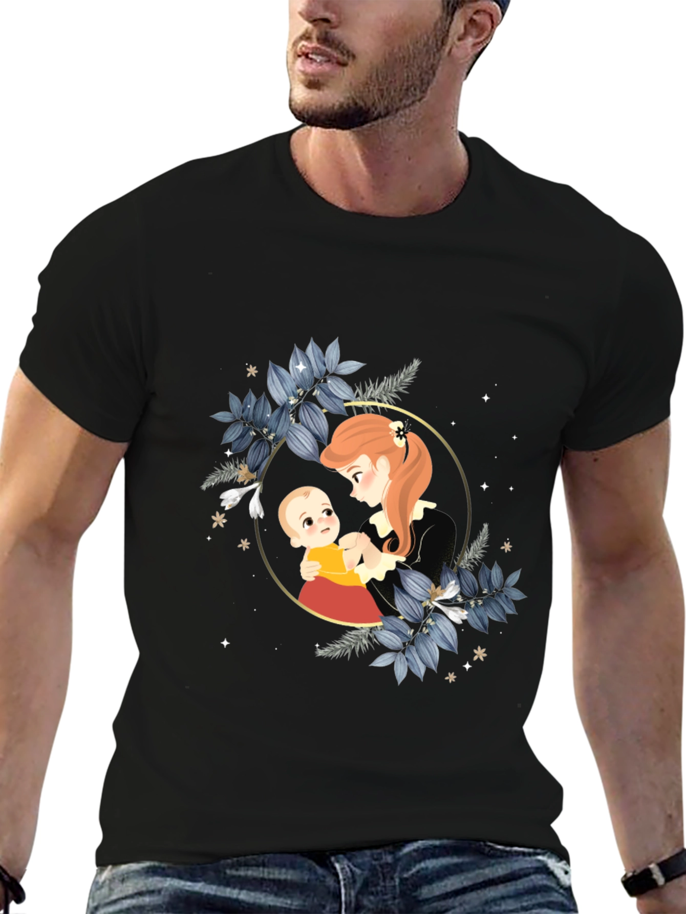 Mother & Baby Graphic Tee - Stylish Comfort