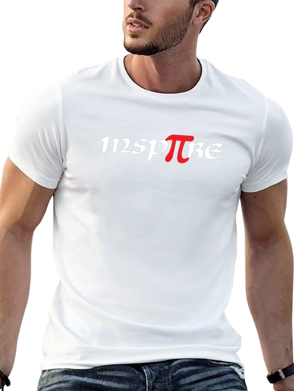 Inspire Pi Graphic Tee - Black Cotton T-Shirt