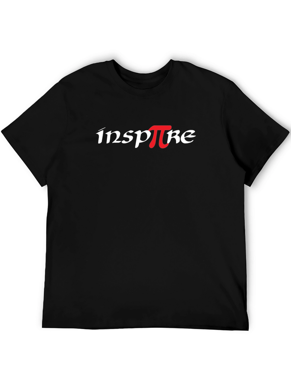 Inspire Pi Graphic Tee - Black Cotton T-Shirt