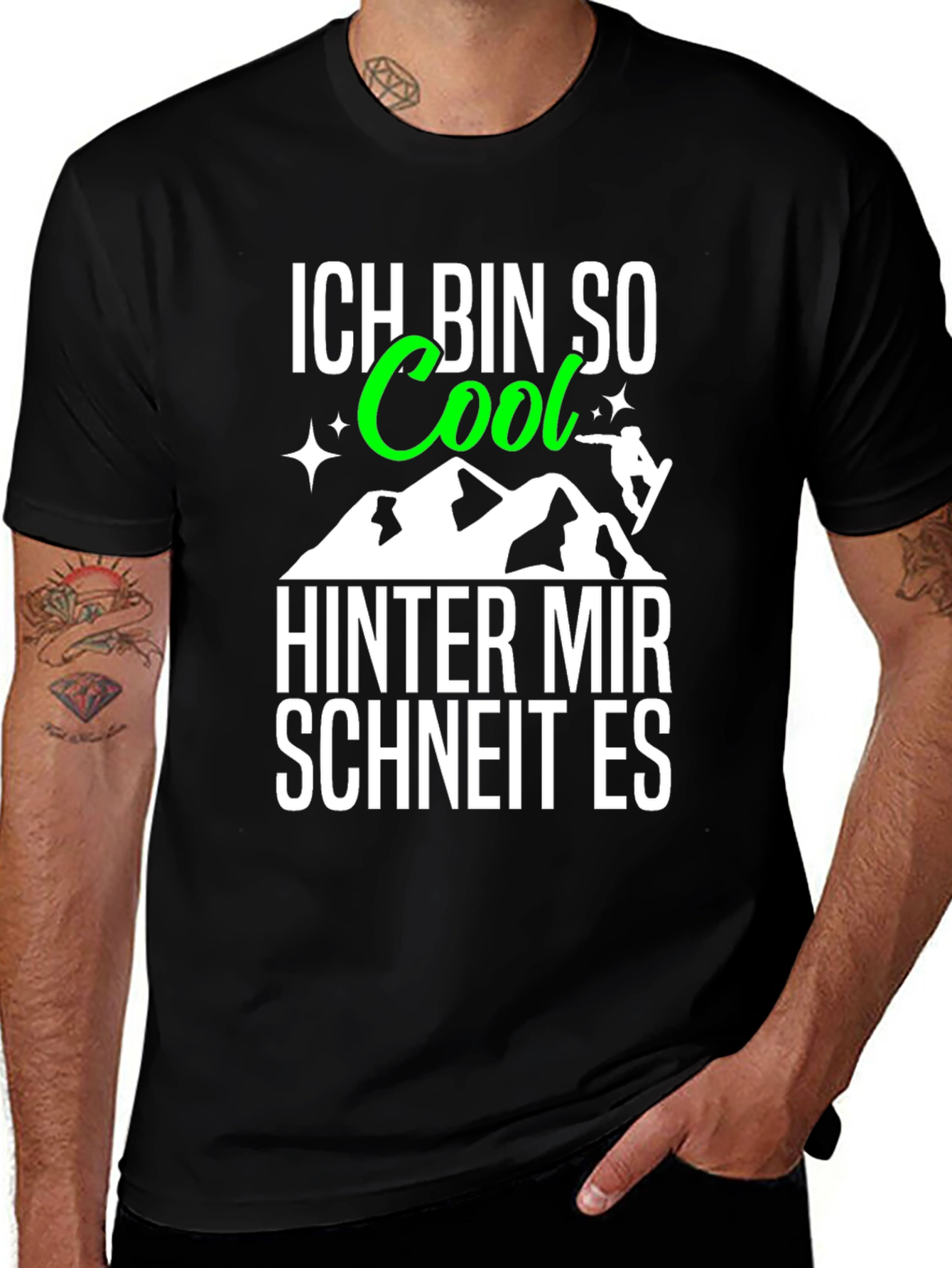 Ich Bin So Cool T-Shirt: German Snowboarding Tee