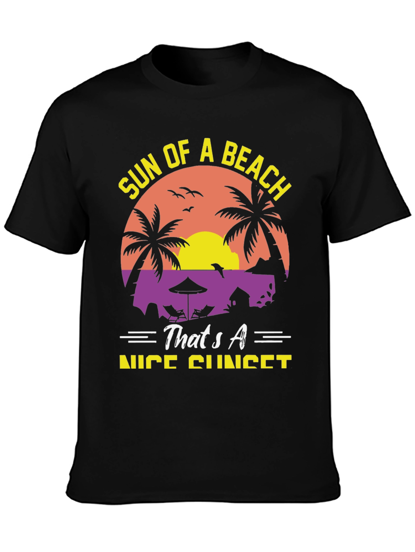 Sun of a Beach Nice Sunset Graphic Tee