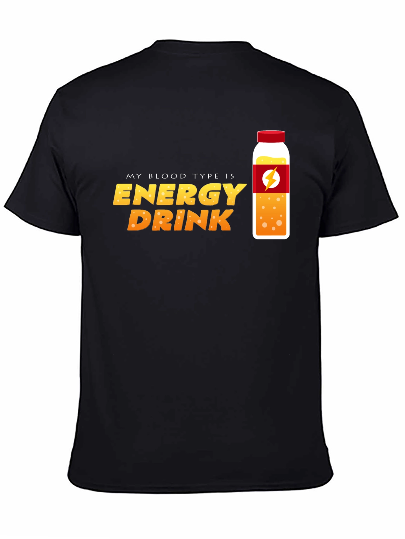 Energy Drink Blood Type T-Shirt - Novelty Graphic Tee